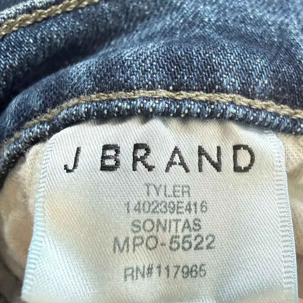 J Brand Men's 34 x 33 Dark Wash Jeans Slim Straight Leg Denim Pants